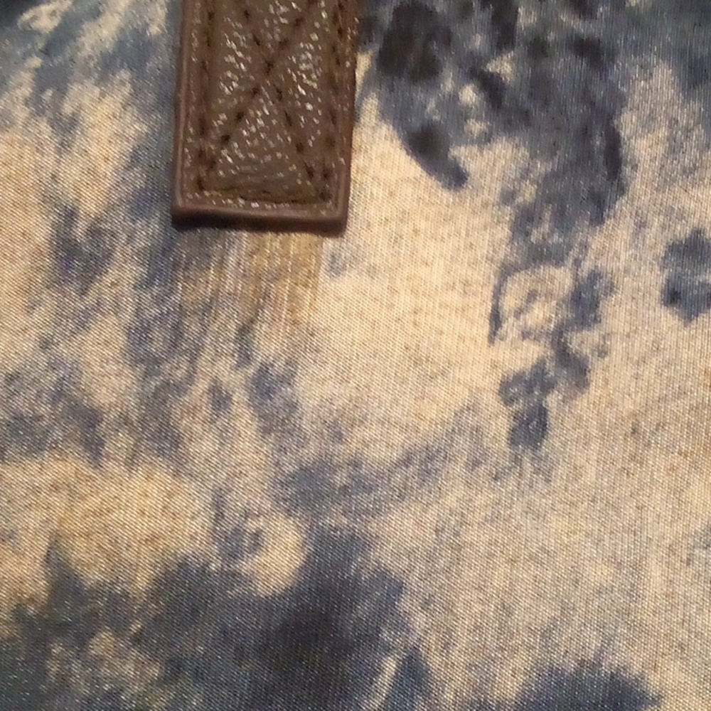 Hobo Multi Color Splatter Blue & White Paint Design Bag & Wallet - Picture 8 of 13
